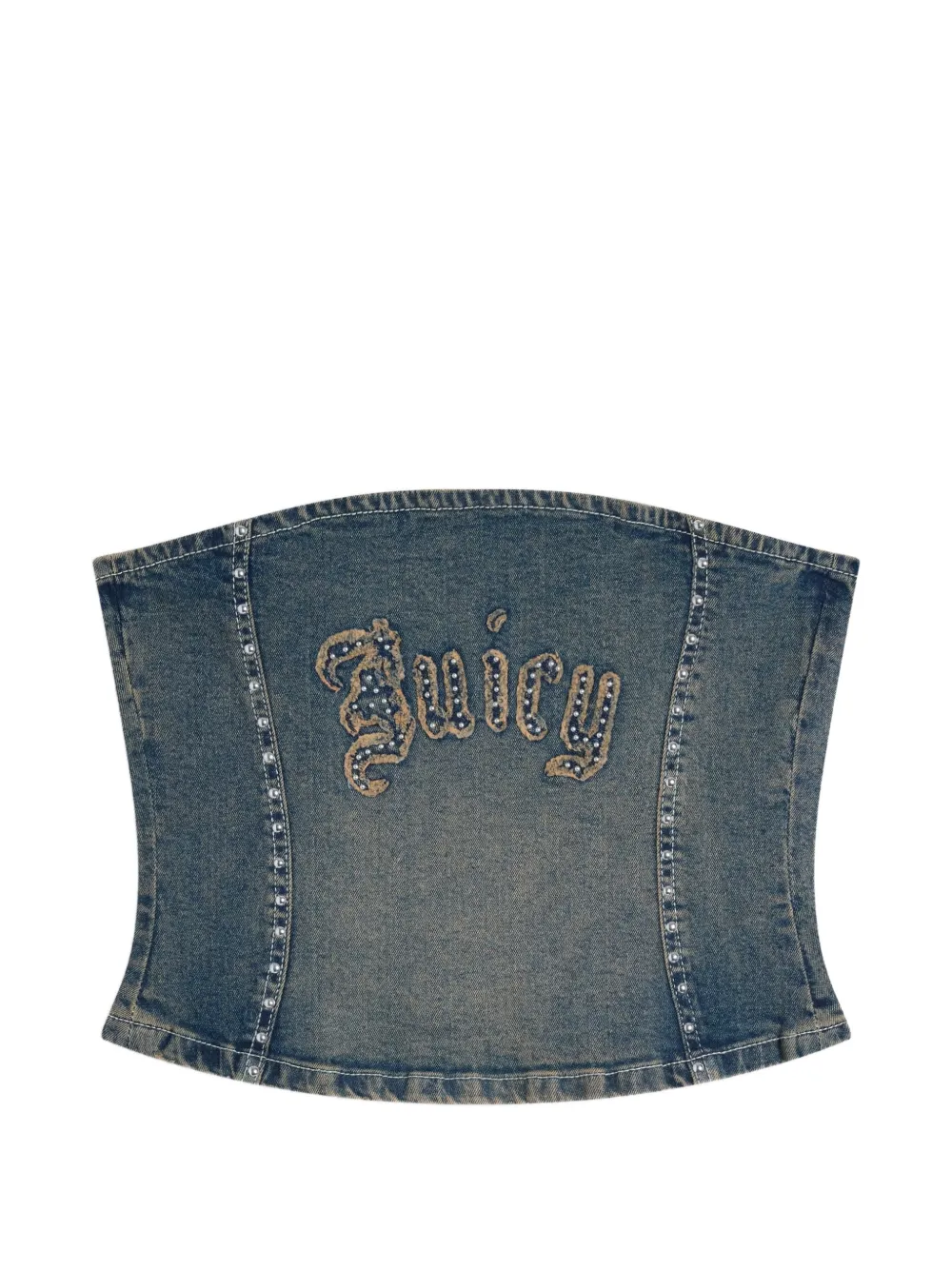 Juicy Couture haut corset à détails de clous - Bleu Juicy Couture haut corset à détails de clous - Bleu