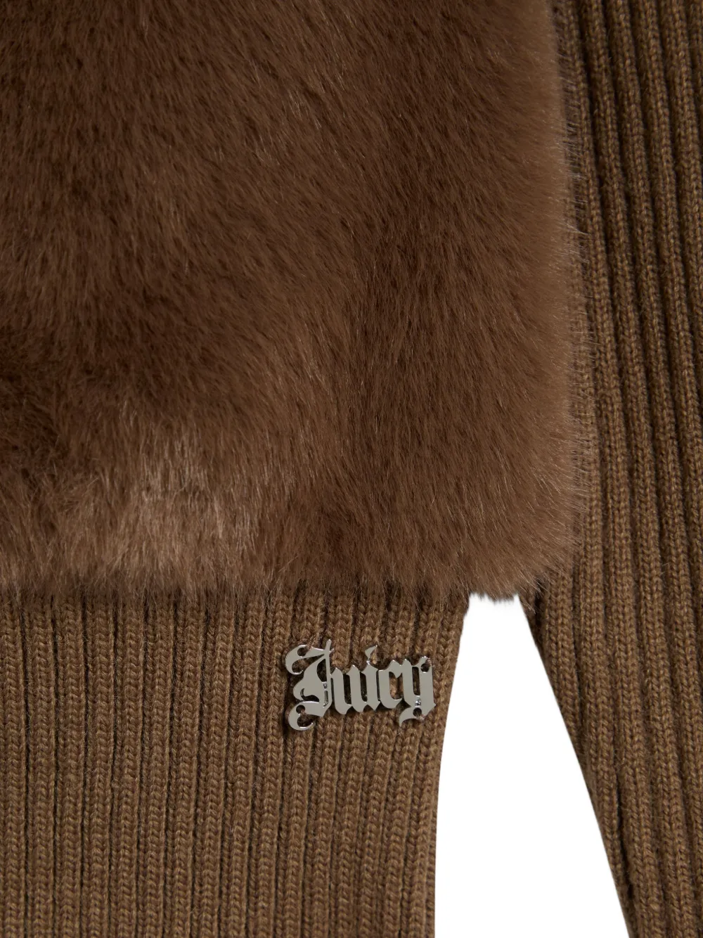 Juicy Couture Gebreid jack van imitatiebont Bruin