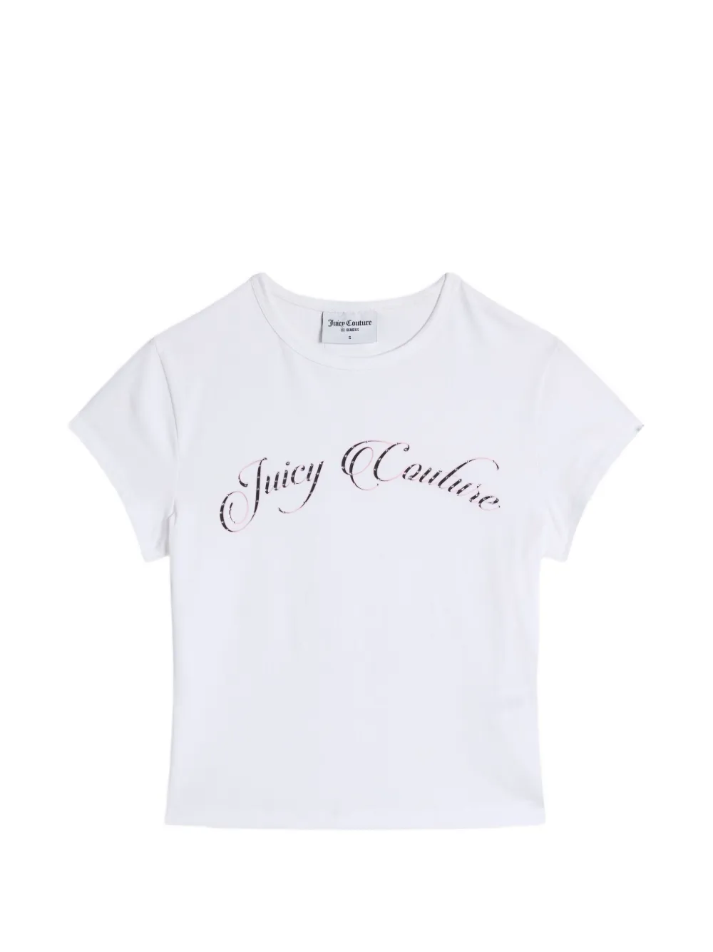 Juicy Couture t-shirt strassé à logo imprimé - Blanc