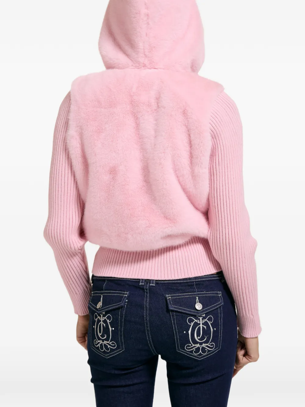 Juicy Couture Hoodie van imitatiebont Roze