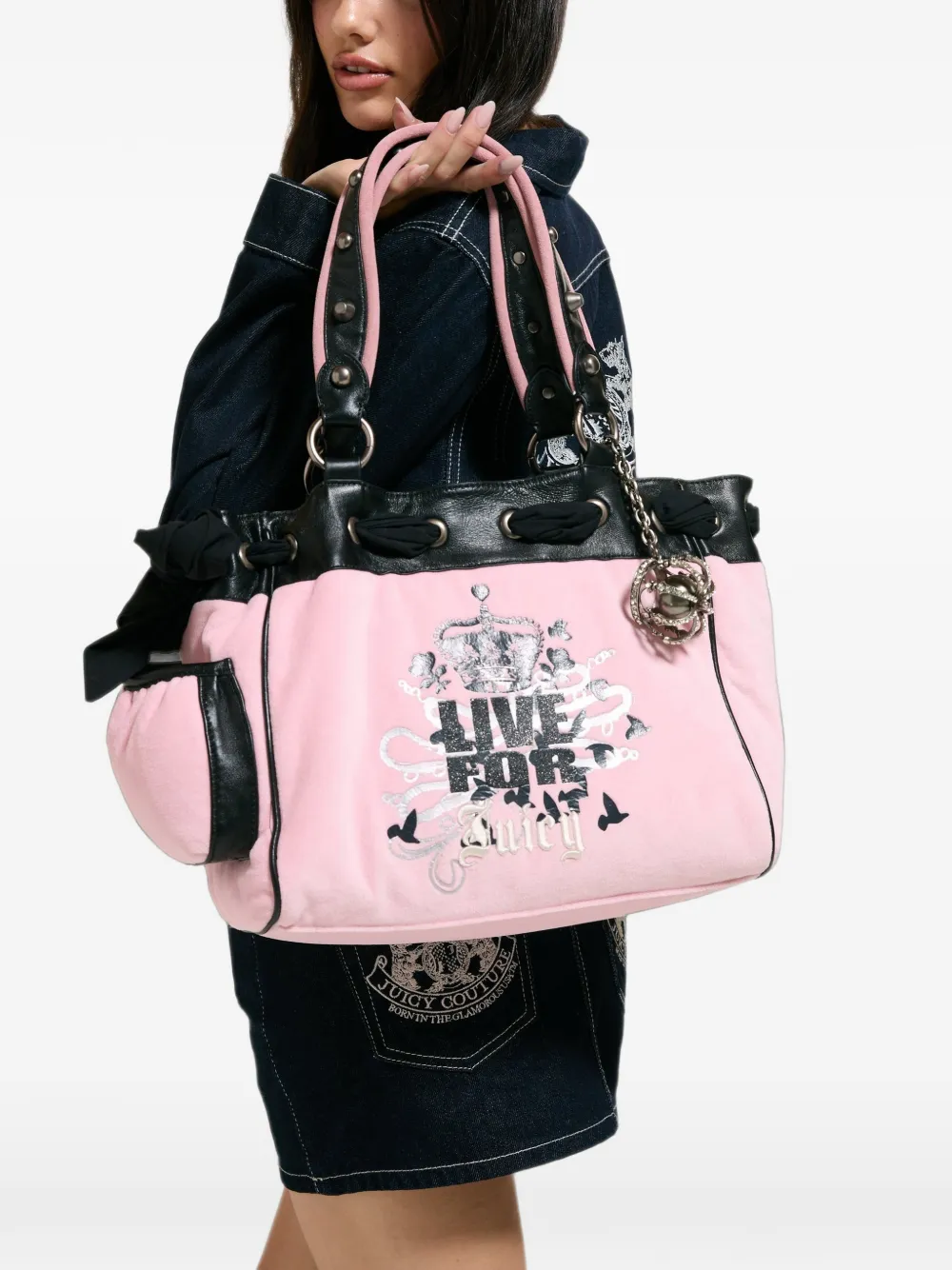 Juicy Couture Daydreamer shopper met logo-print Roze