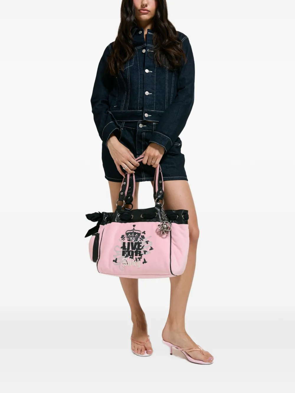 Juicy Couture sac à main Daydreamer à logo imprimé - Rose