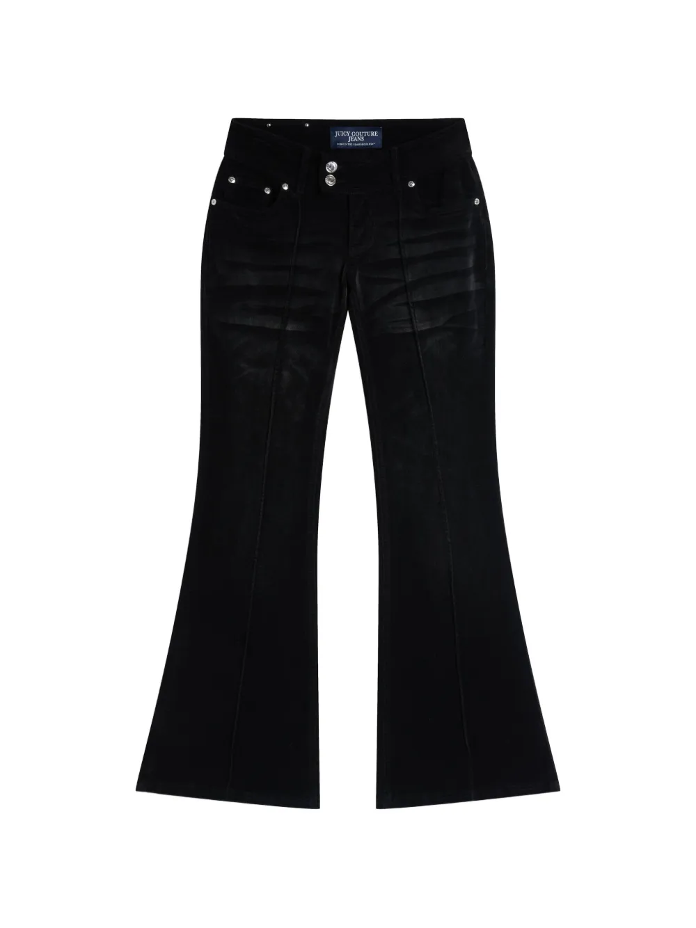 Juicy Couture jean évasé en denim velours - Noir Juicy Couture jean évasé en denim velours - Noir