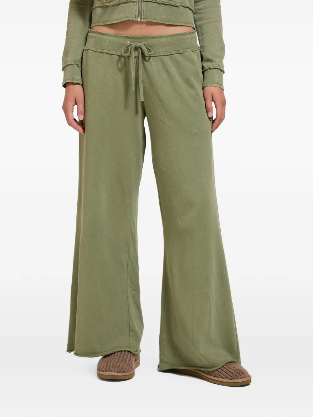 Juicy Couture Trainingsbroek met logo-applicatie Groen