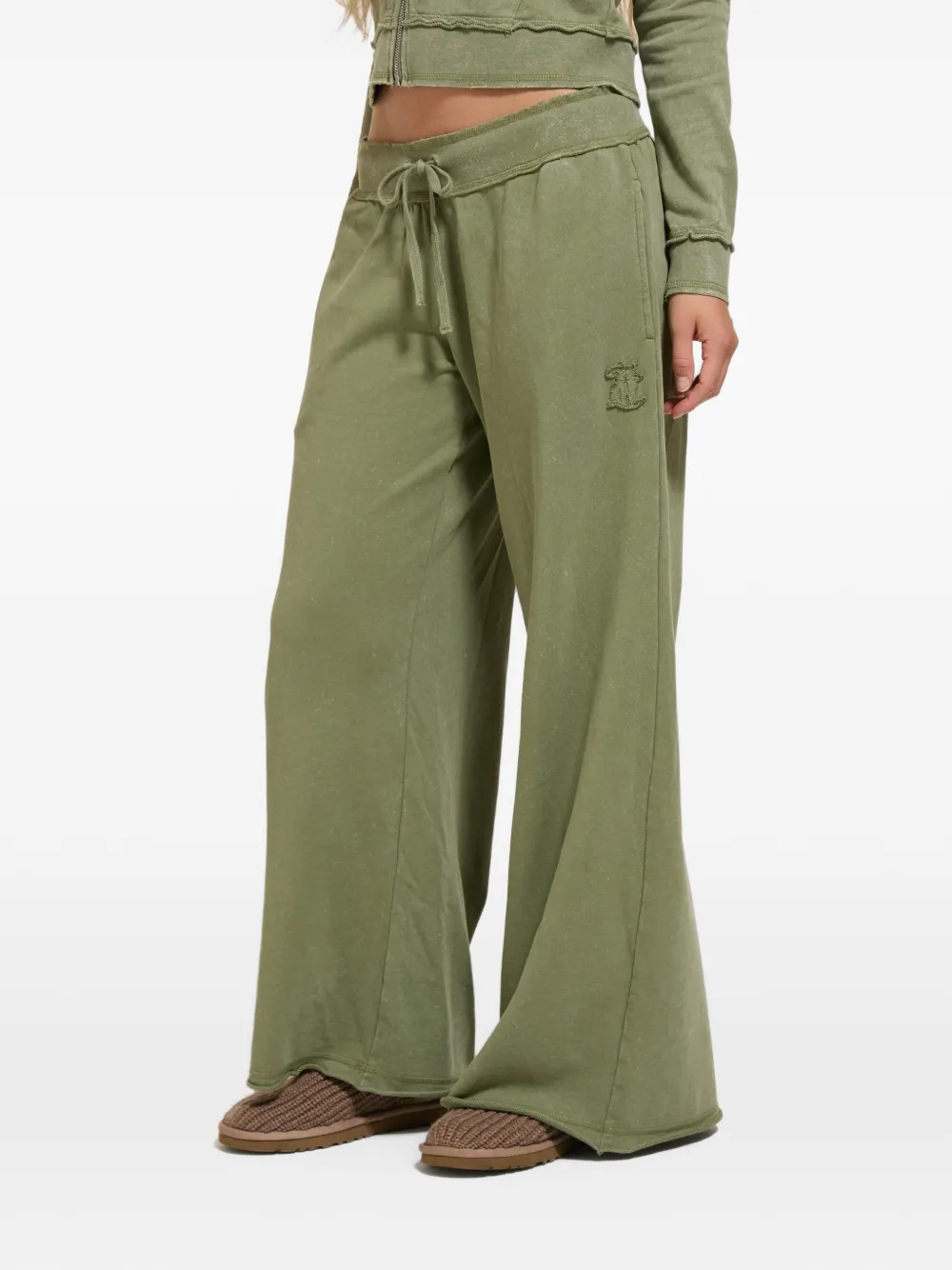 Juicy Couture Trainingsbroek met logo-applicatie Groen