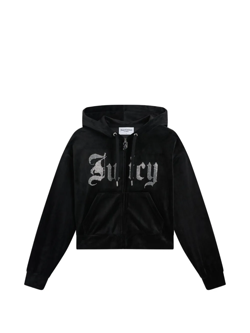 Juicy Couture Old Gothic cropped hoodie - Schwarz