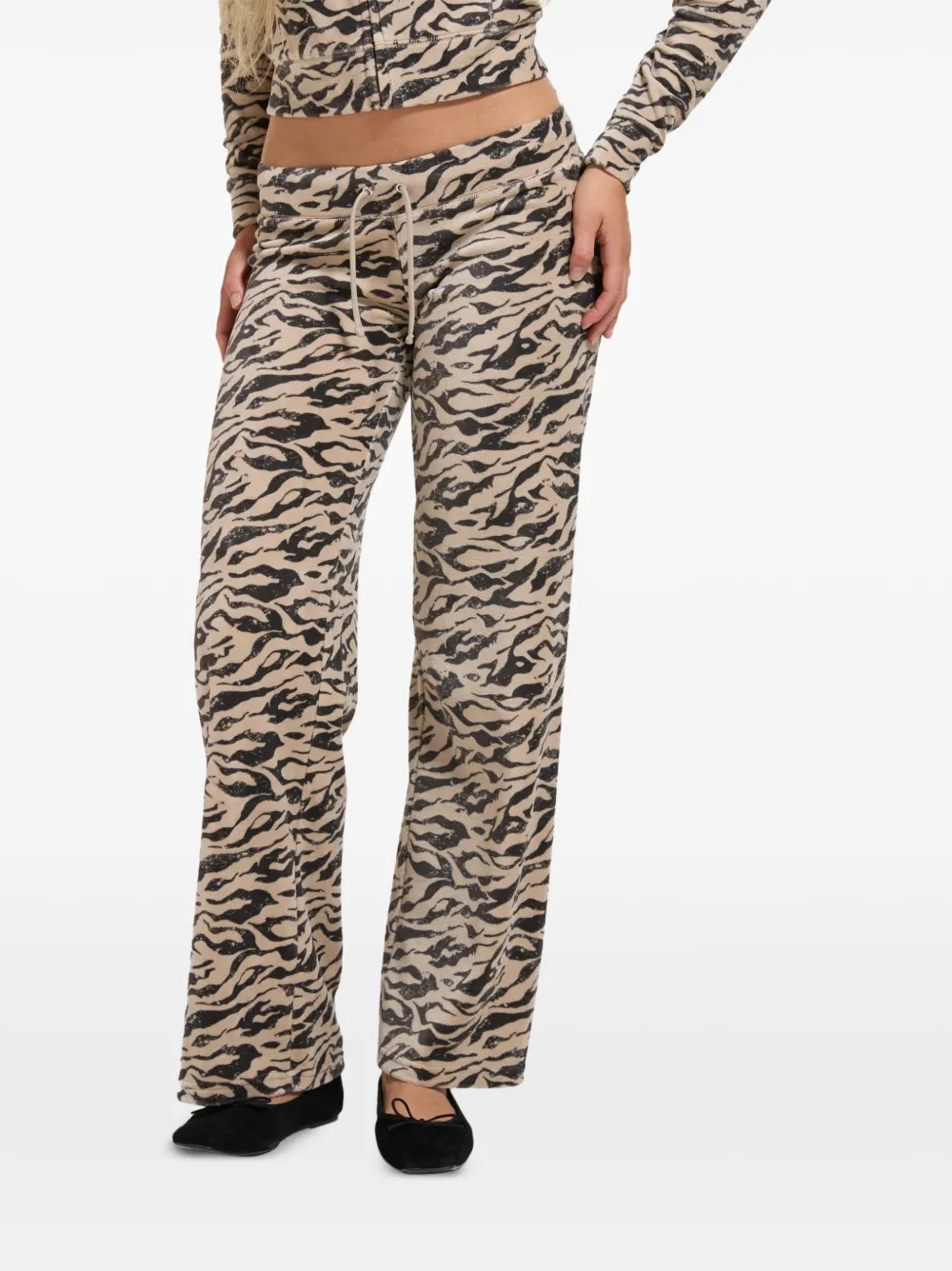 Juicy Couture pantalon de jogging à imprimé zèbre - Tons neutres