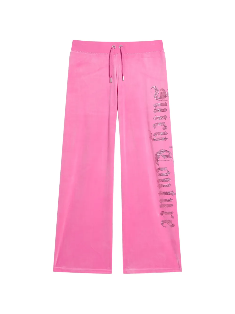 Juicy Couture diamante-logo velour track pants - Rosa