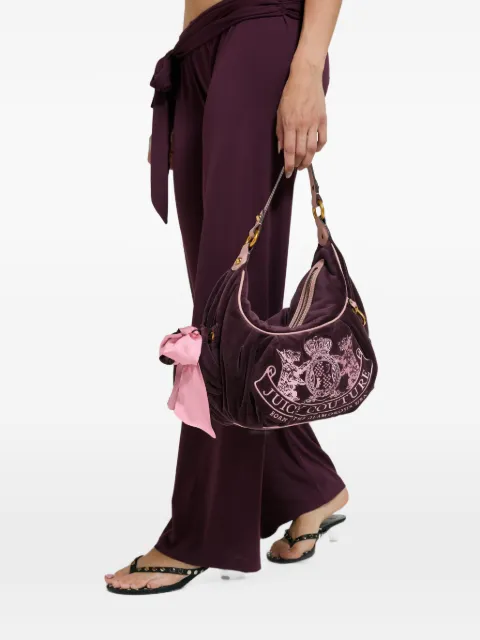Juicy Couture Winetasting crest velour tote bag