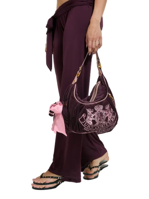 Juicy Couture Winetasting crest velour tote bag