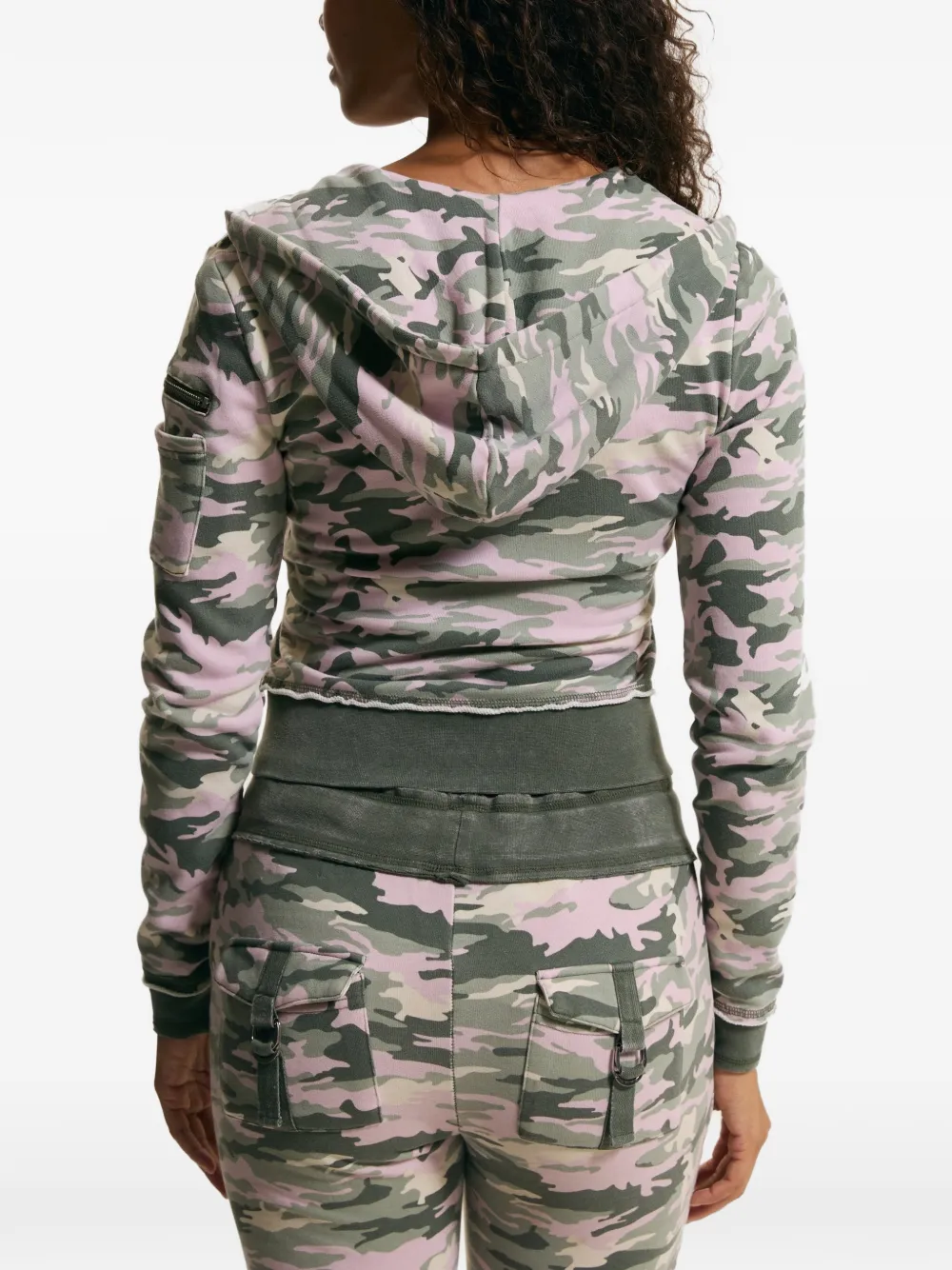 Juicy Couture Hoodie met camouflageprint Groen