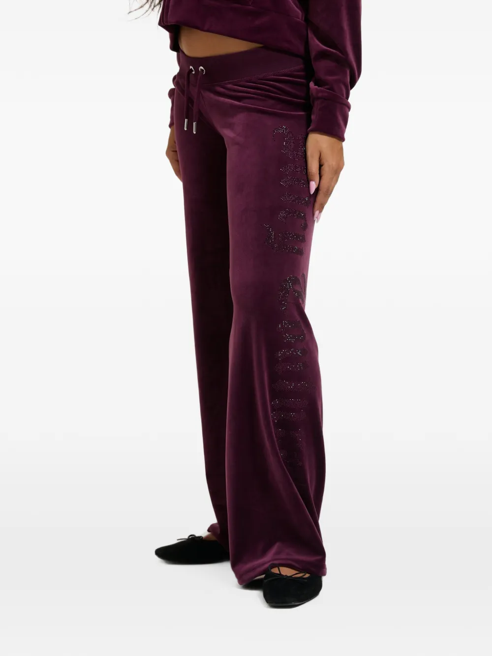 Juicy Couture Trainingsbroek verfraaid met stras Paars