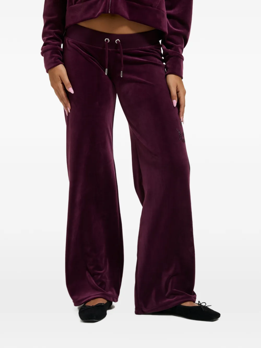 Juicy Couture Trainingsbroek verfraaid met stras Paars