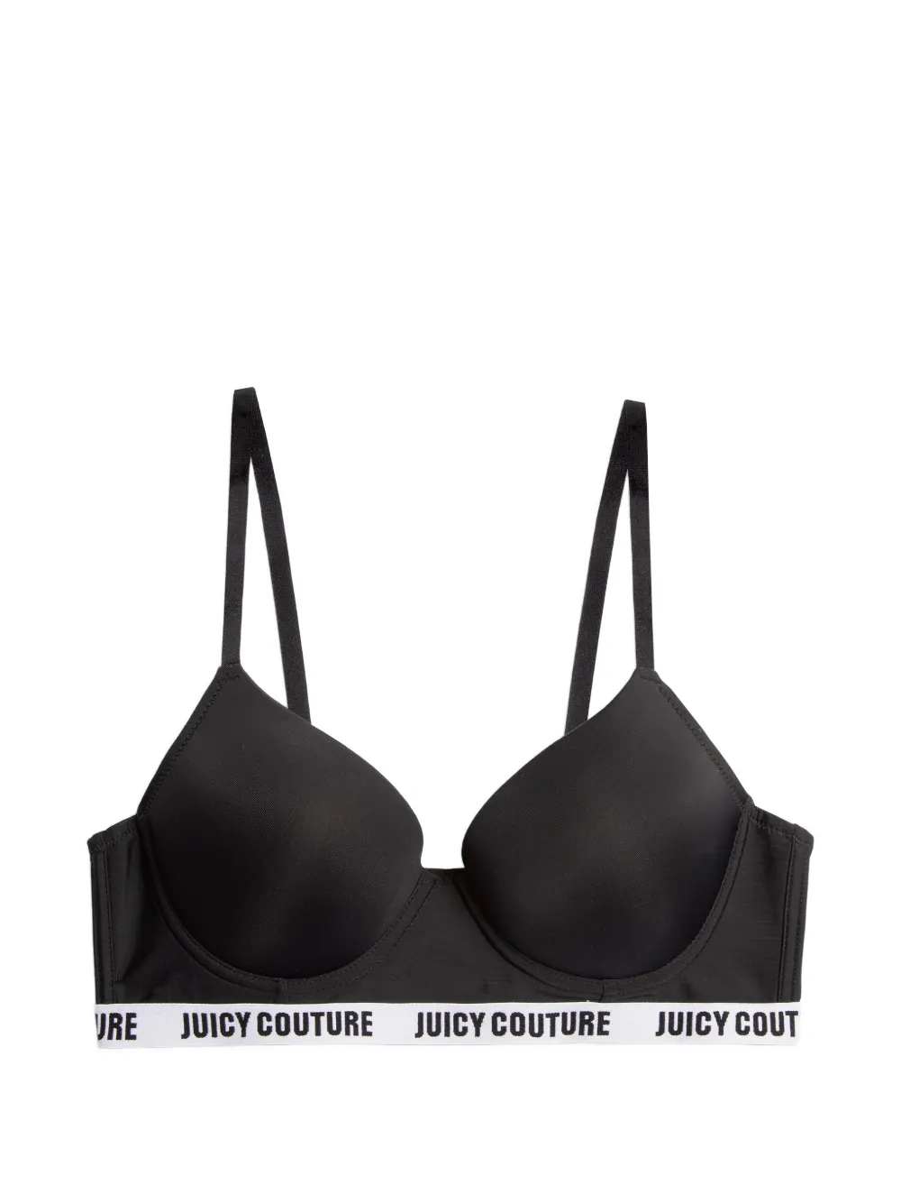 Juicy Couture Reggiseno con ferretto e fascia con logo - Nero