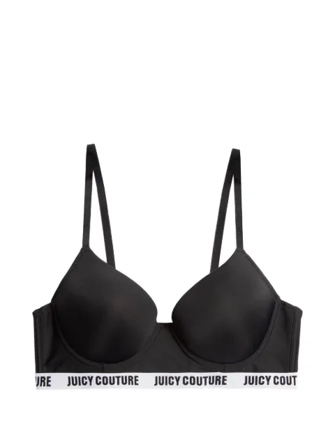 Juicy Couture logo-band underwire bra