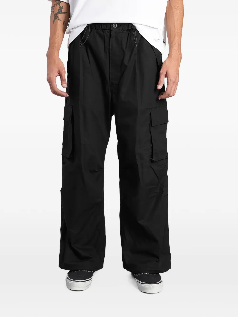 Comme des Garçons Homme drawstring-waist cargo pants - Noir Comme des Garçons Homme drawstring-waist cargo pants - Noir