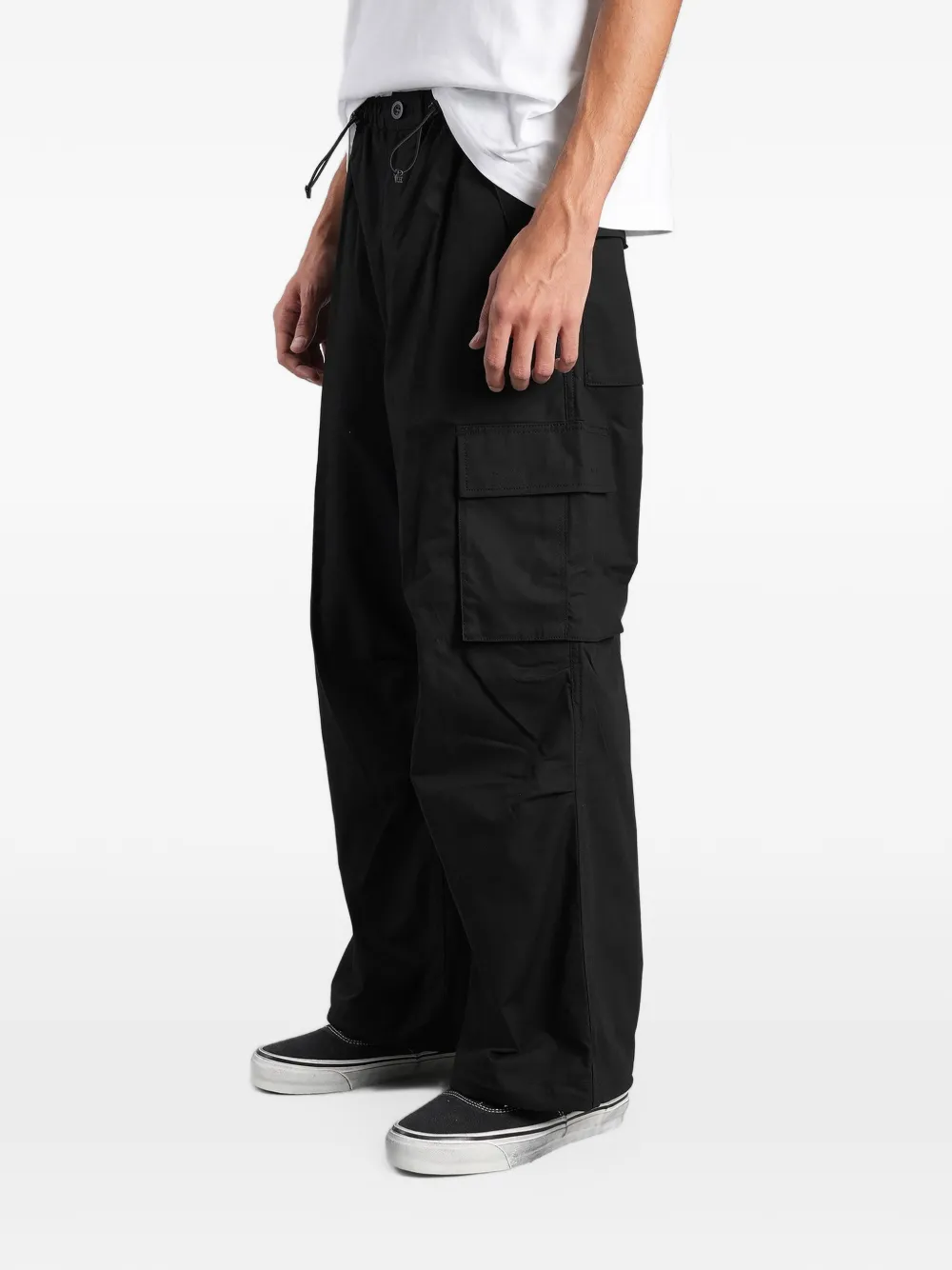 Comme des Garçons Homme Cargo broek met trekkoord Zwart