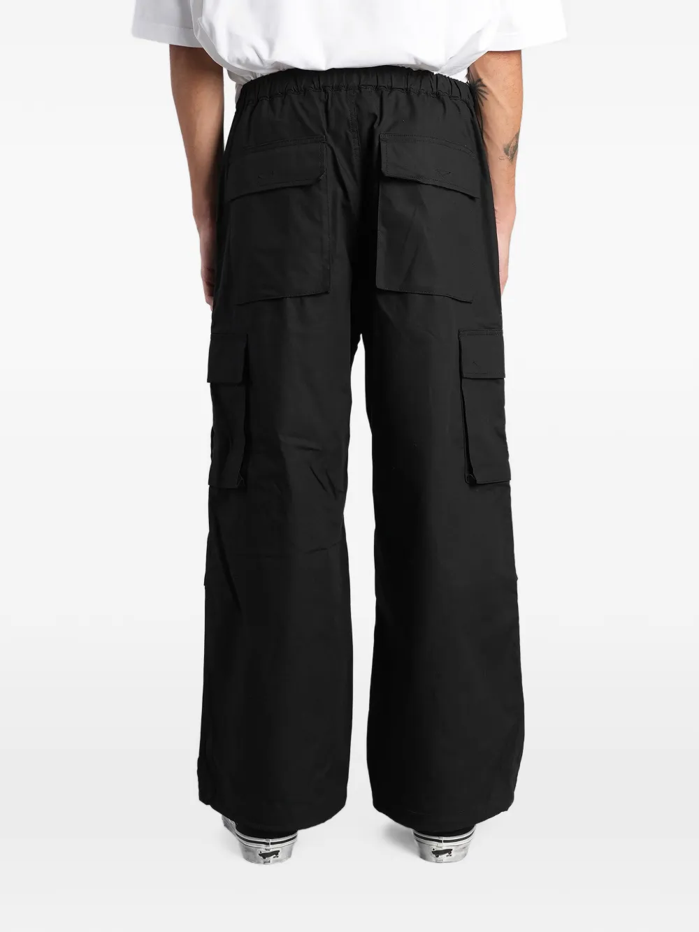 Comme des Garçons Homme Cargo broek met trekkoord Zwart