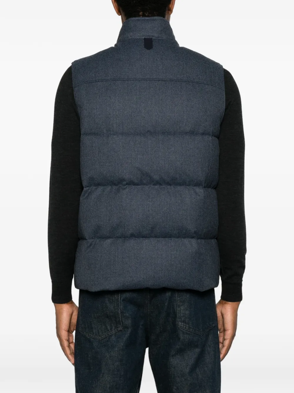 Canali Wollen bodywarmer Blauw