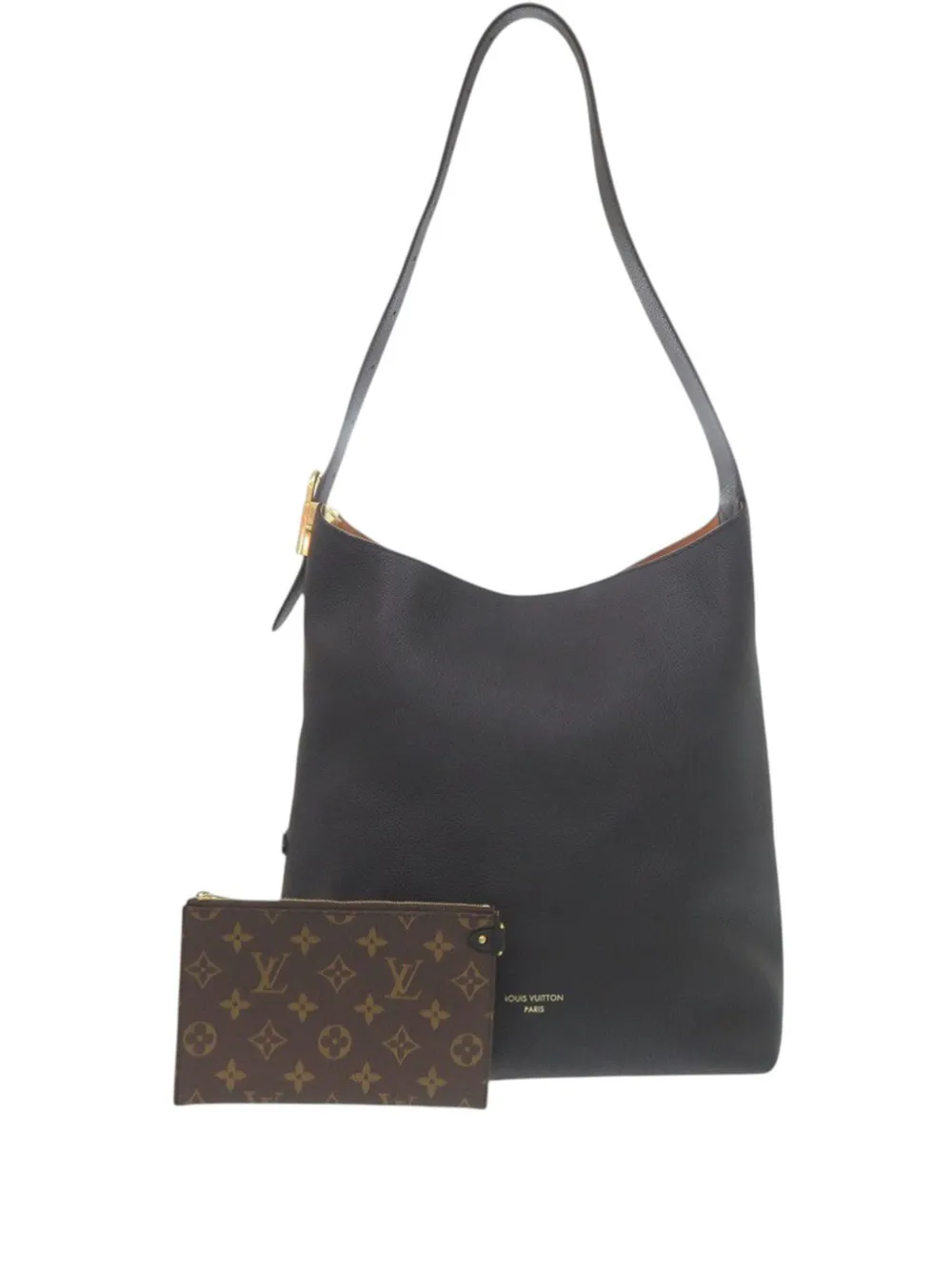 Louis Vuitton Pre-Owned 2020-2026 Grained Calfskin Low Key MM hobo bag - Black