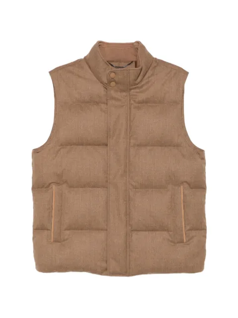 Canali quilted padded gilet