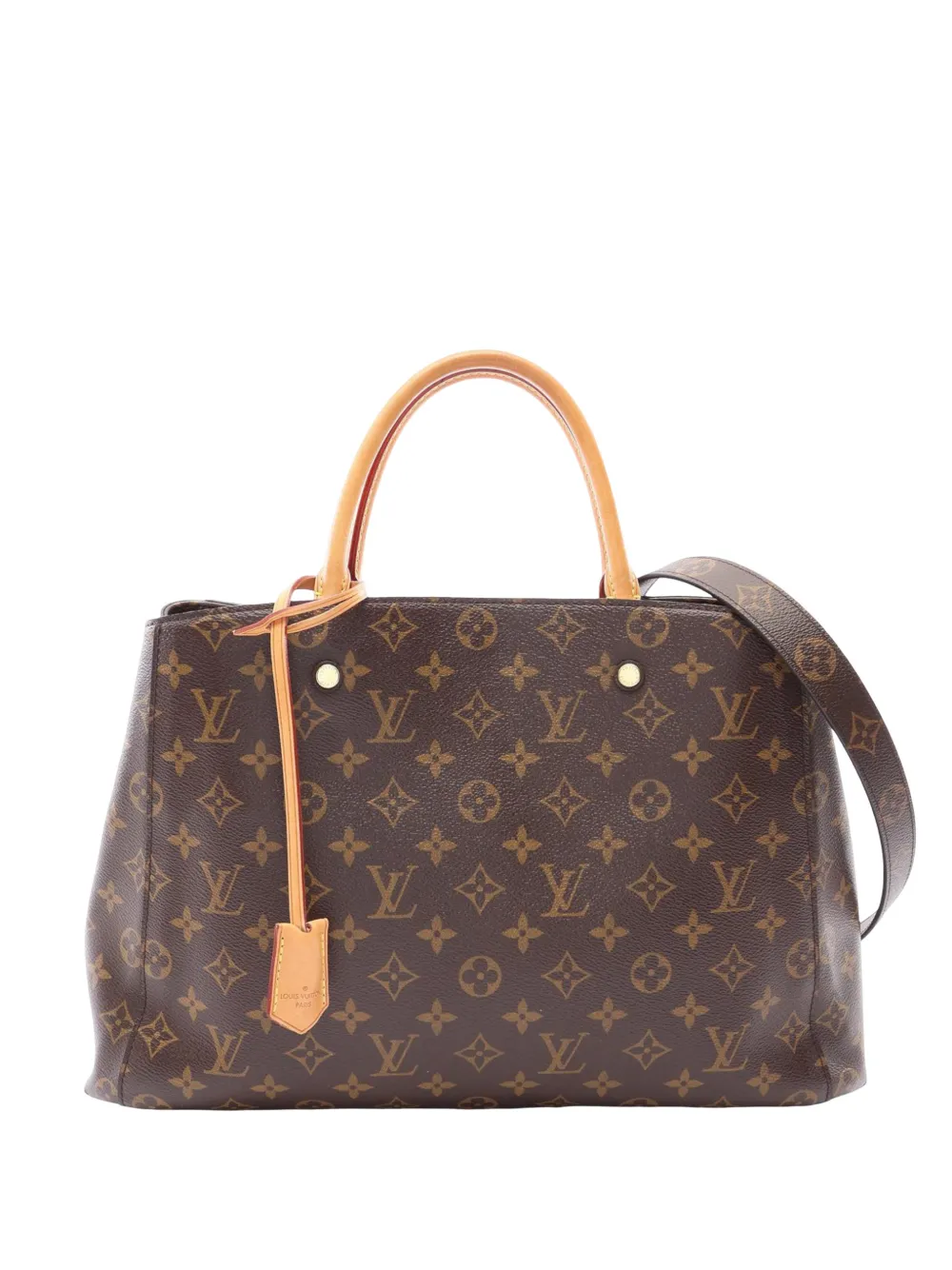 Louis Vuitton Pre-Owned 2014 Monogram Montaigne GM satchel - Braun