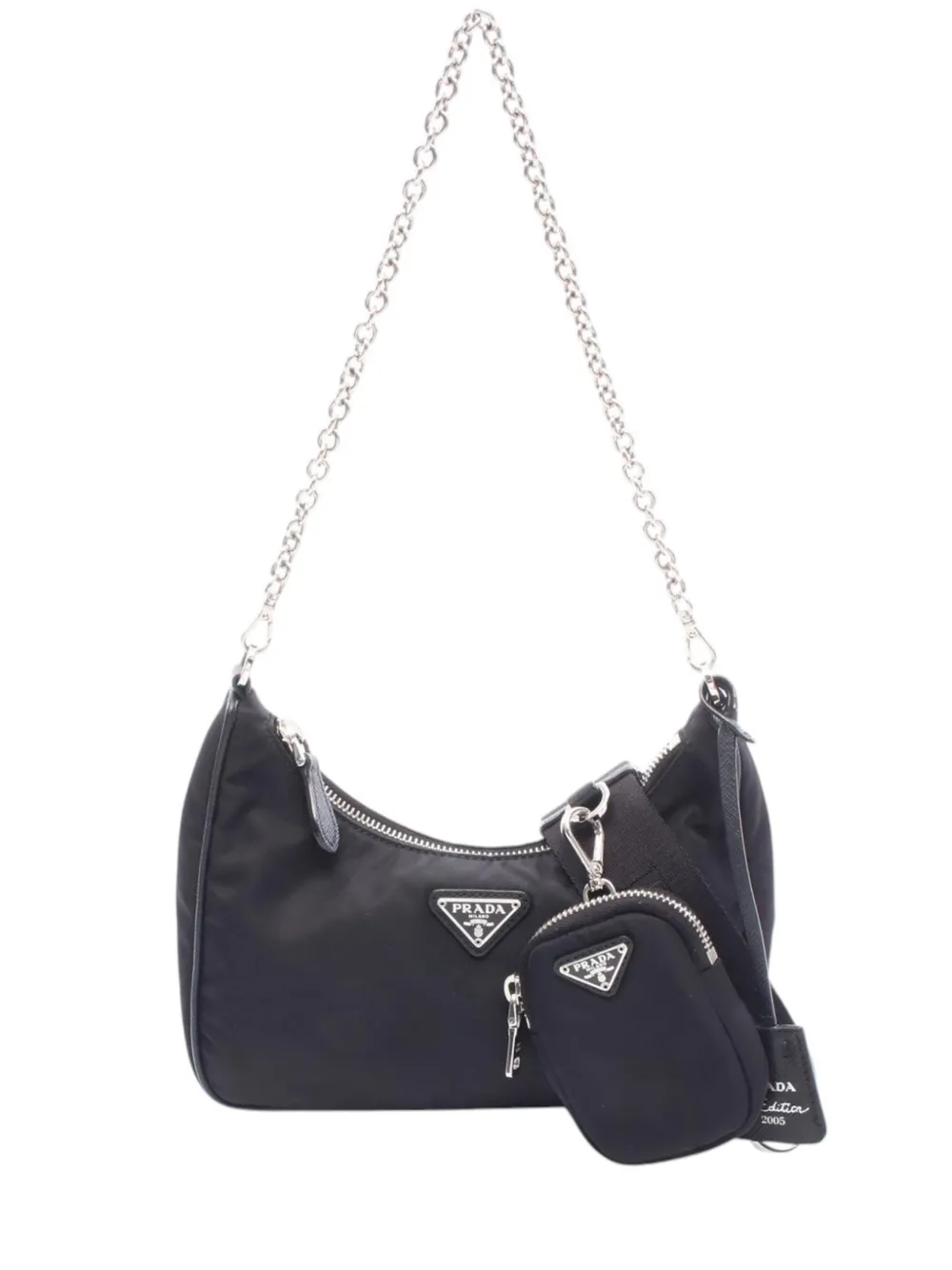 Prada Pre-Owned sac à bandoulière Tessuto Re-Edition 2005 (2000-2013) - Noir