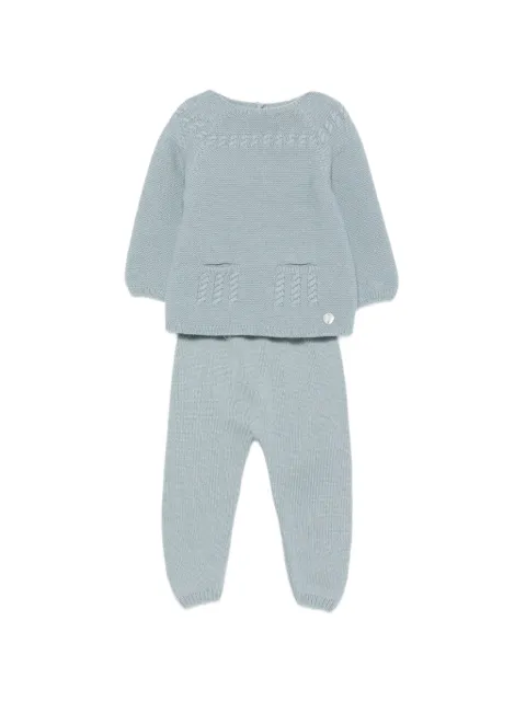 Paz Rodriguez cable-knit trousers set