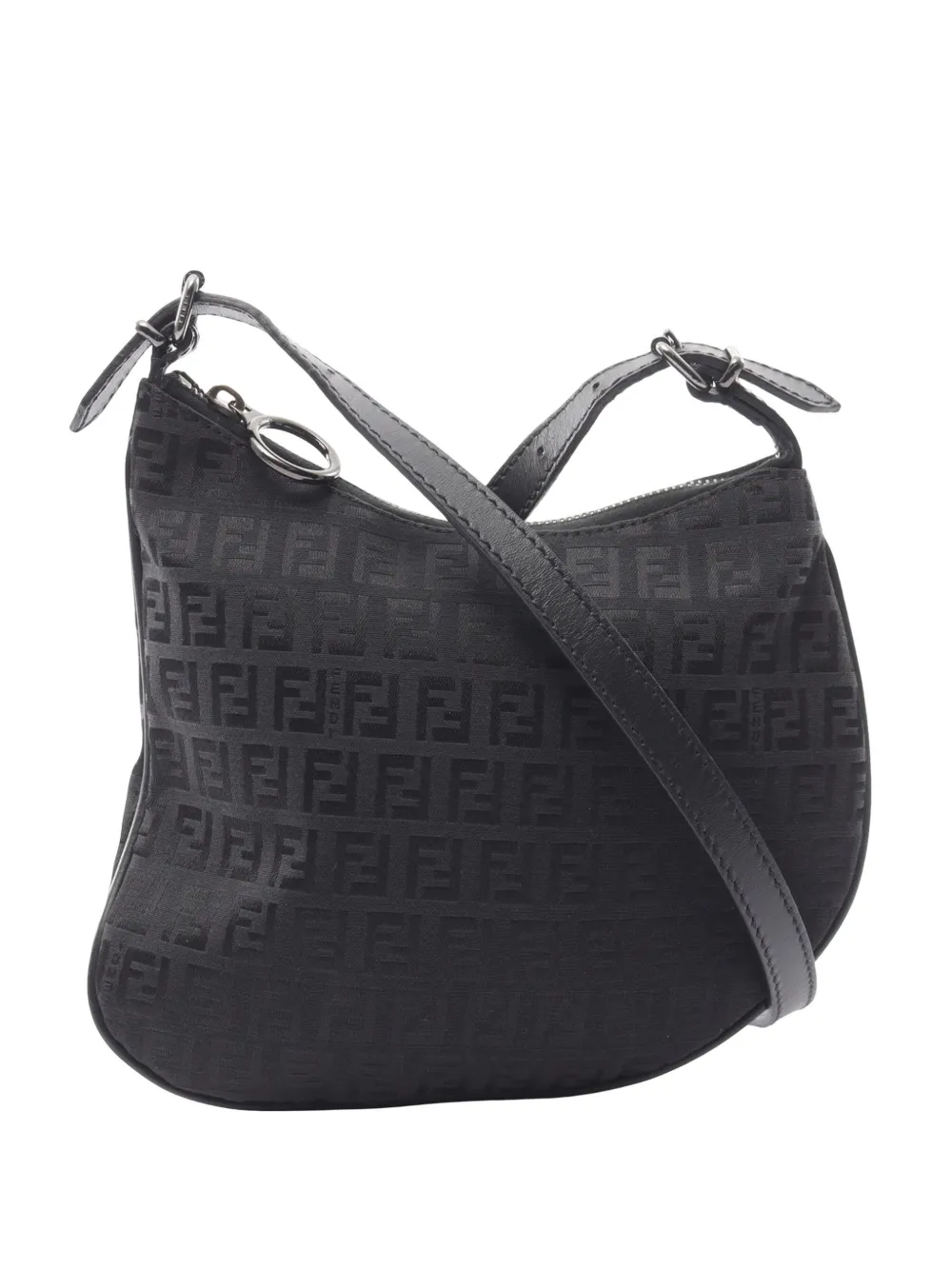 Fendi Pre-Owned 2000-2010 Zucchino Canvas Oyster shoulder bag - Schwarz