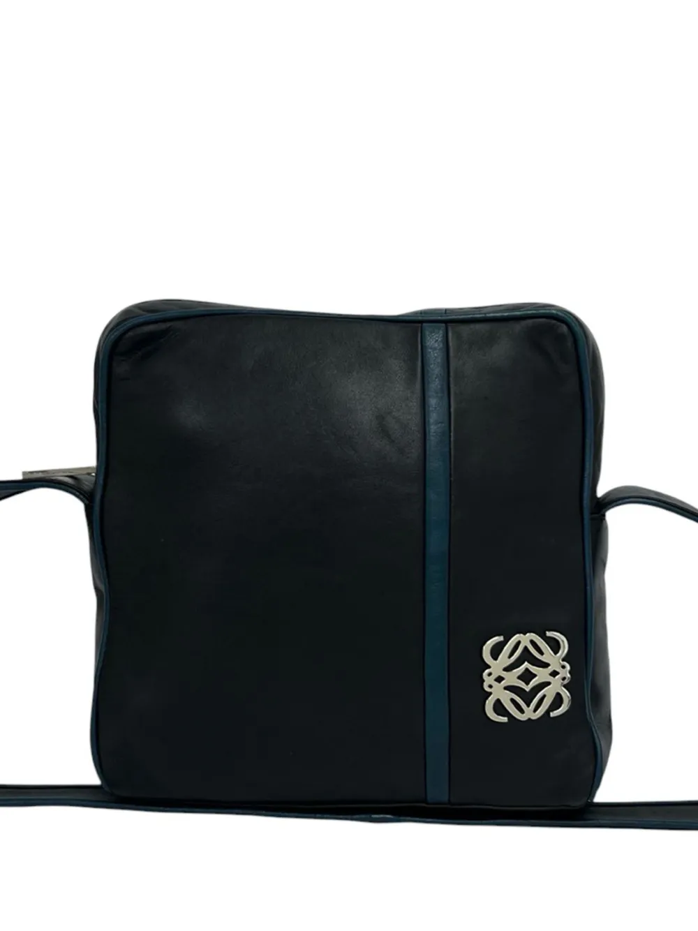 Loewe Pre-Owned 1980-1990 Anagram Leather shoulder bag - Black
