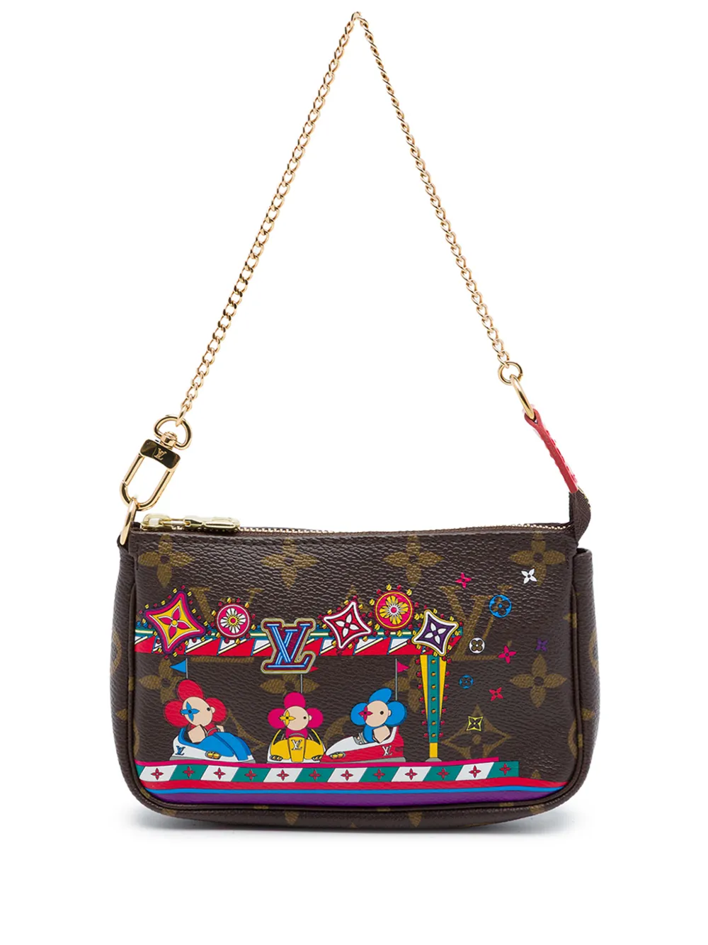 Louis Vuitton Pre-Owned mini sac à main Bumper Cars Pochette Accessoires (2020) - Marron