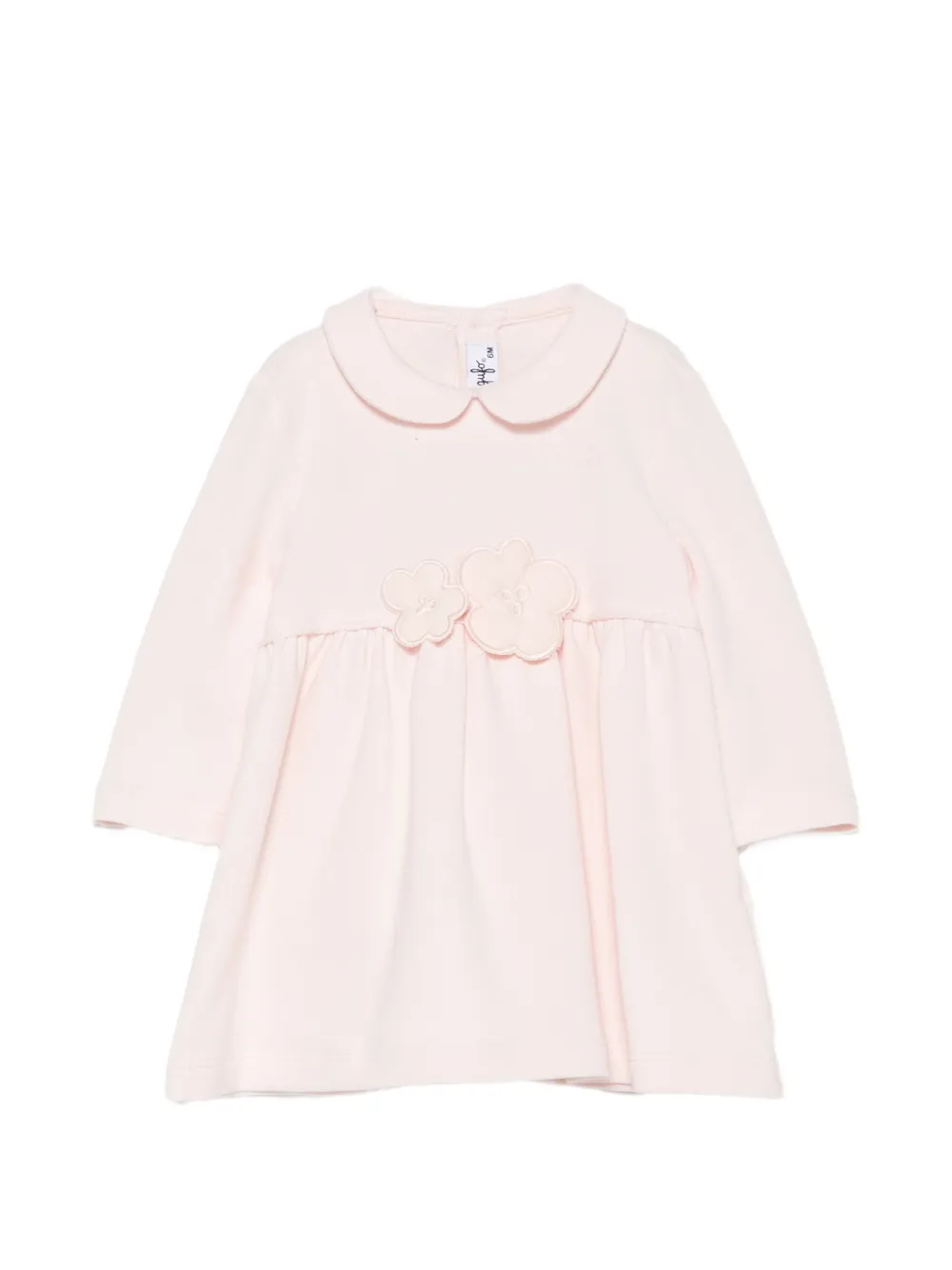 Il Gufo M. Lunga floral-appliqué collar dress - Rose Il Gufo M. Lunga floral-appliqué collar dress - Rose