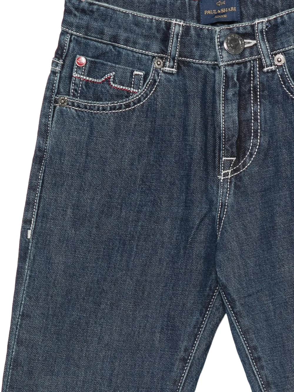 Paul & Shark Junior Jeans met contrasterende stiksels Blauw