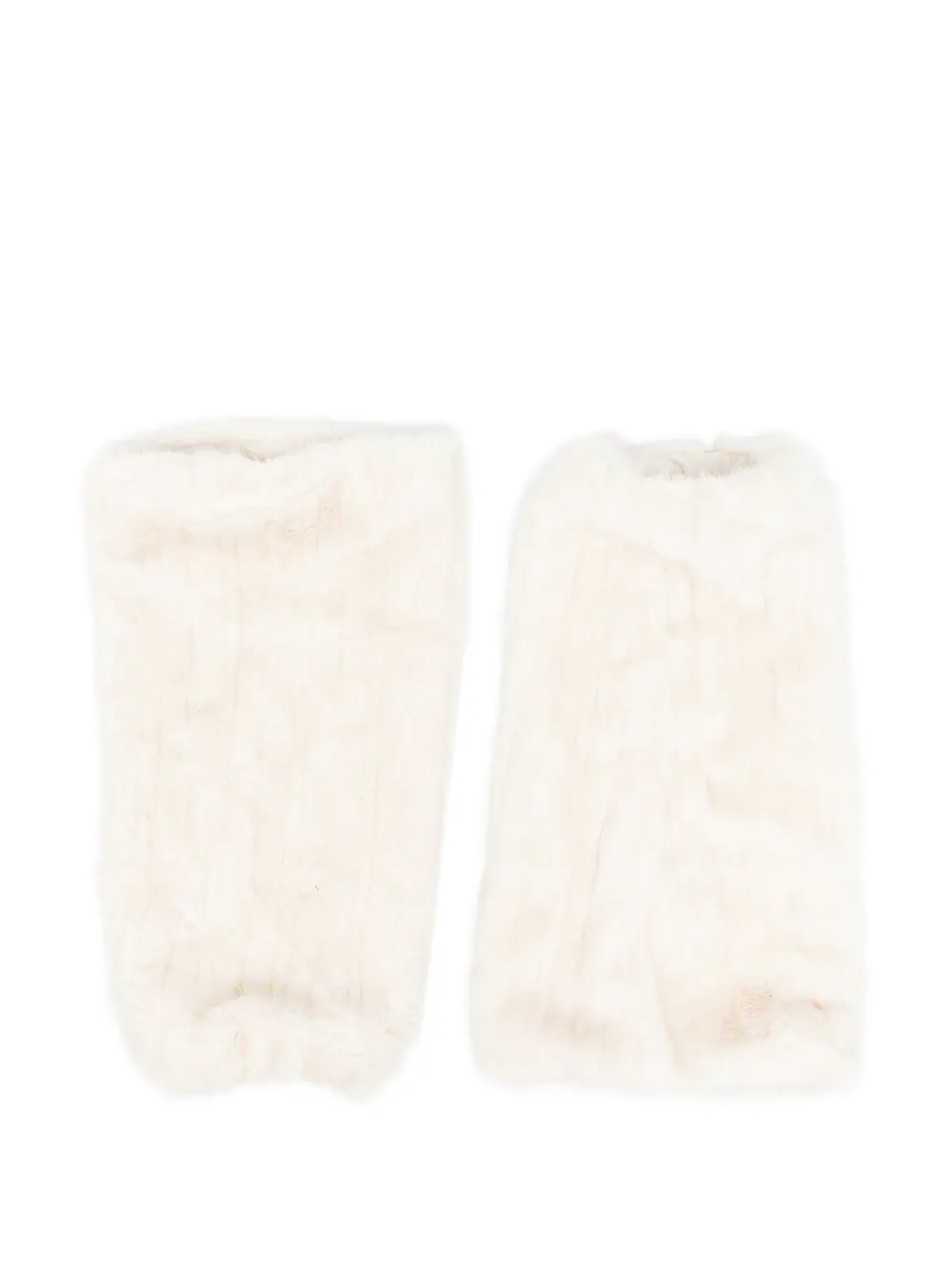 UGG faux-fur leg warmers - Nude