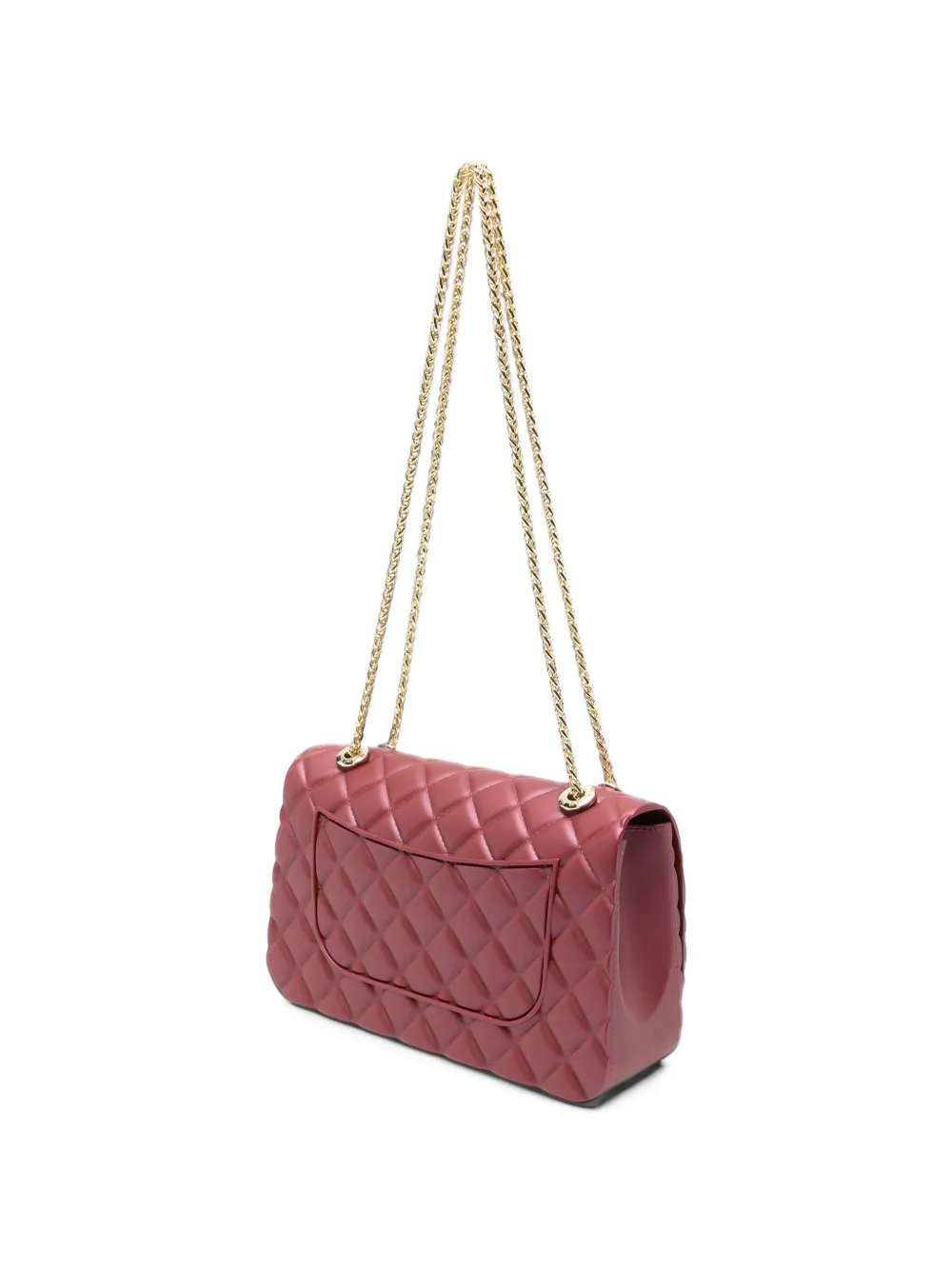 Marc Ellis Medium Flat Falcon gewatteerde schoudertas Rood