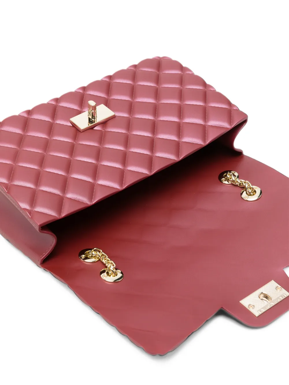 Marc Ellis Medium Flat Falcon gewatteerde schoudertas Rood