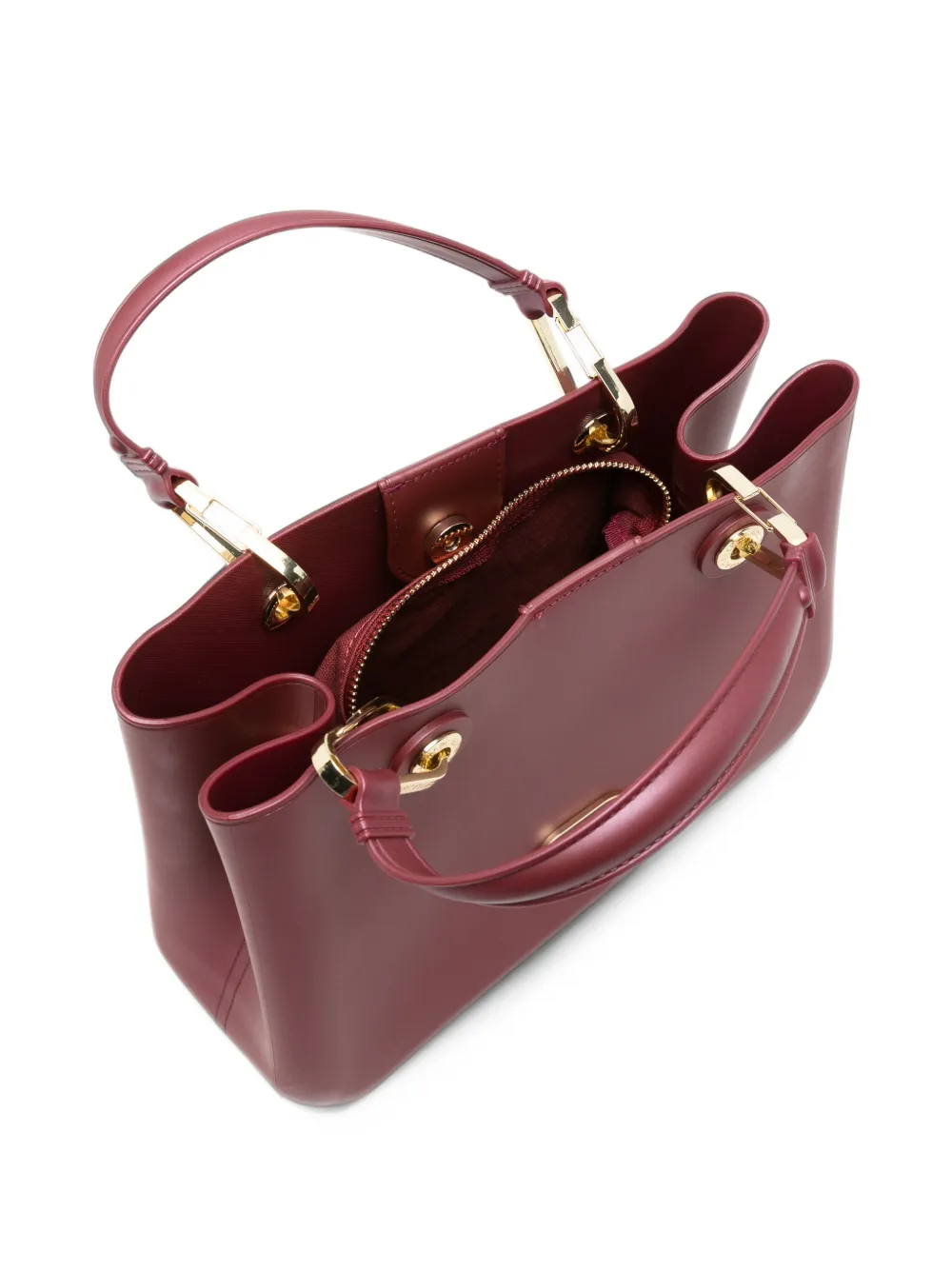 Marc Ellis Medium Flat Kira shopper met logo-plakkaat Rood