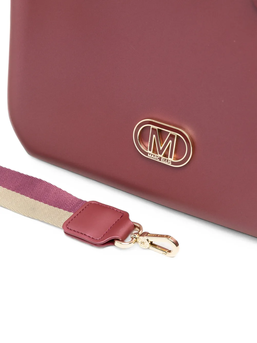 Marc Ellis Medium Flat Kira shopper met logo-plakkaat Rood