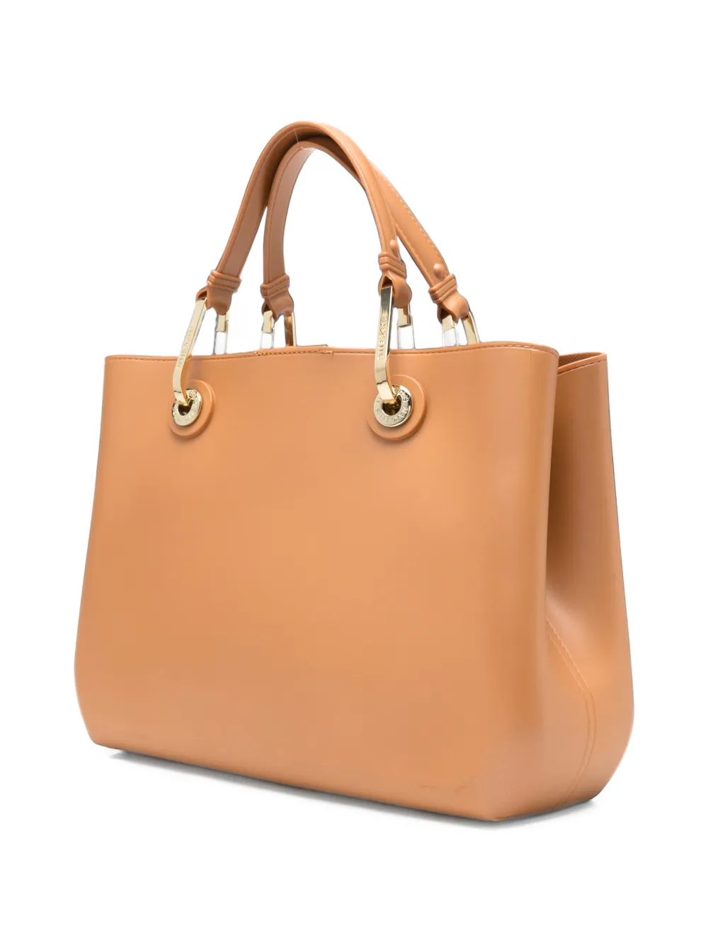 Marc Ellis Medium Flat Kira shopper met logo-plakkaat Bruin