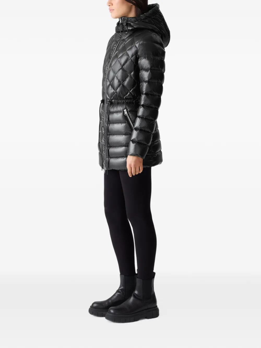 Mackage Tooky jack met diamantvormig stiksel Zwart