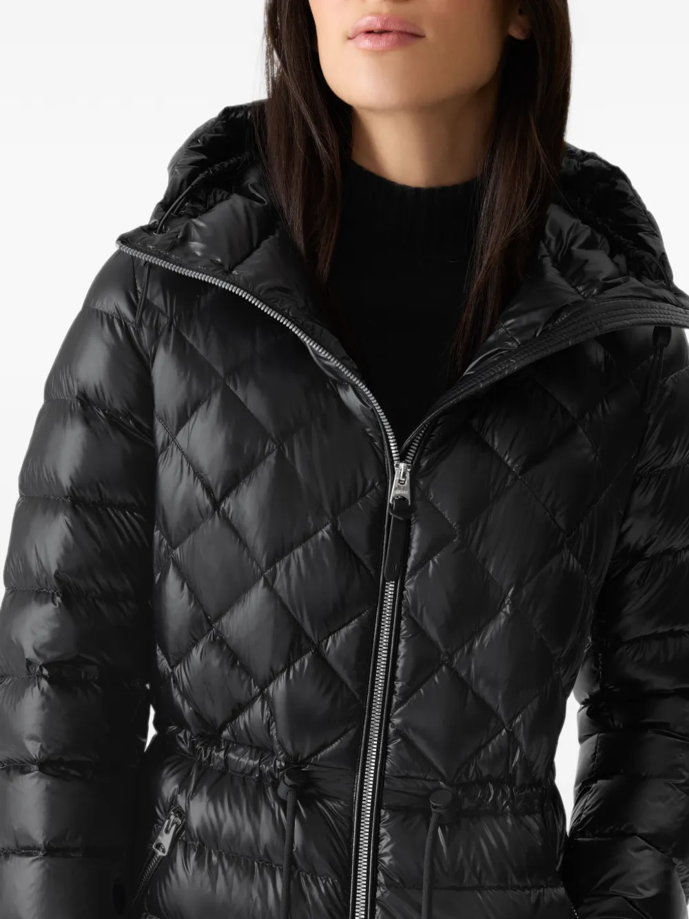 Mackage Tooky jack met diamantvormig stiksel Zwart
