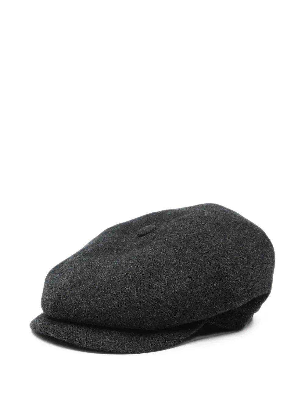 Tagliatore Buddy herringbone flat cap - Schwarz