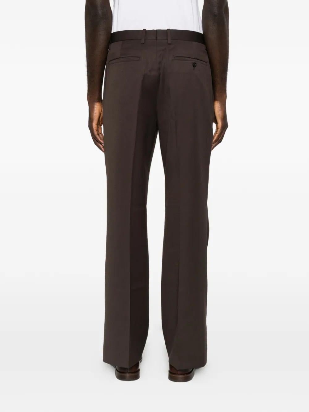 TONYWACK Geplooide pantalon Bruin