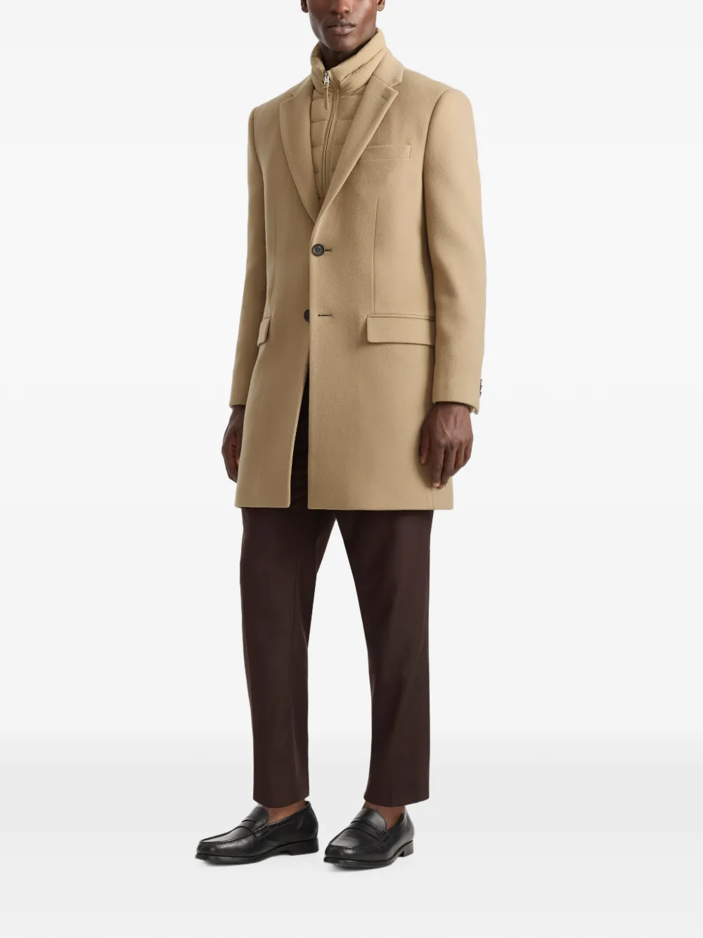 Mackage Skai-SLB jas met enkele rij knopen Bruin
