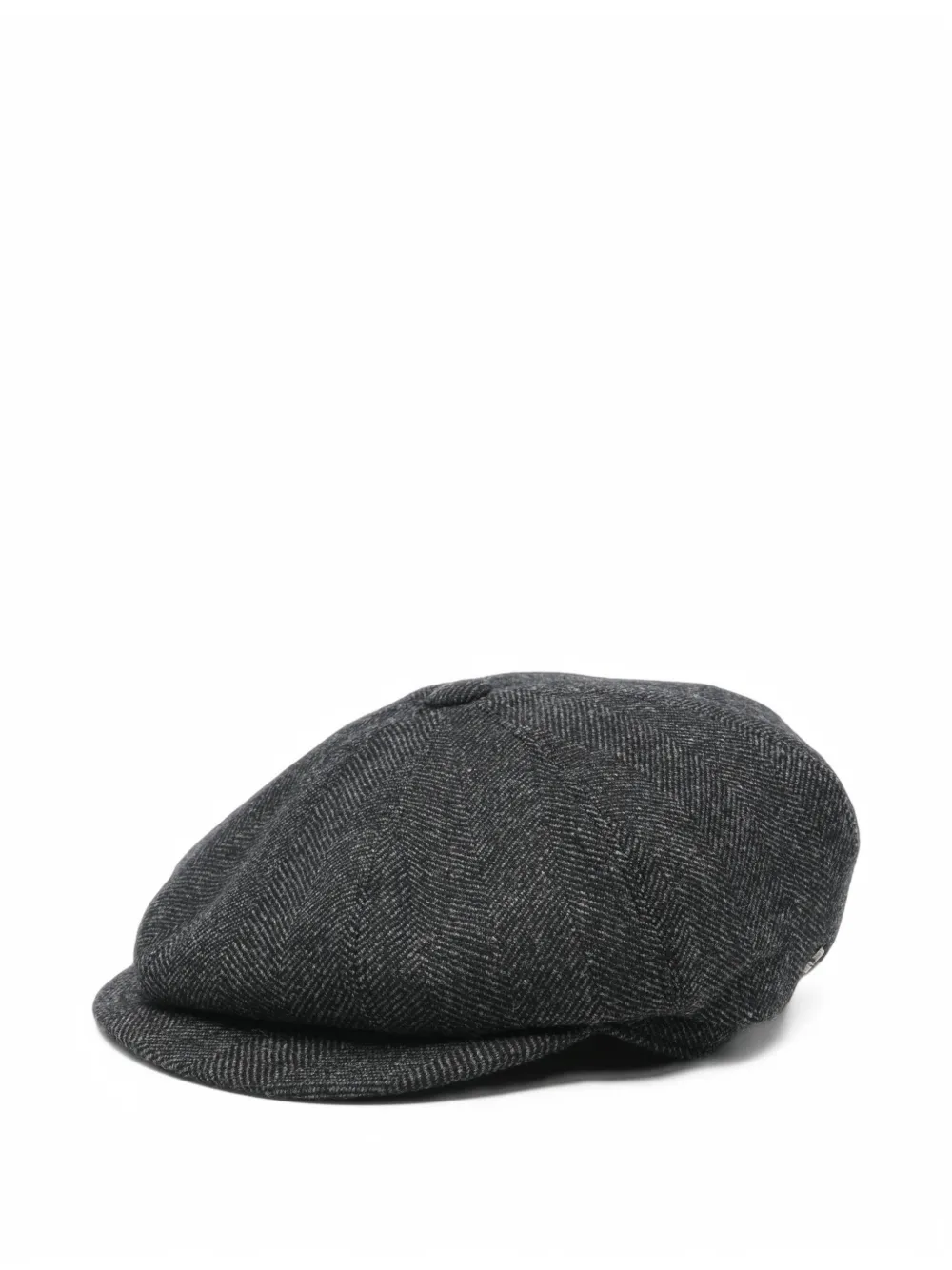 Tagliatore herringbone-pattern flat cap - Grau