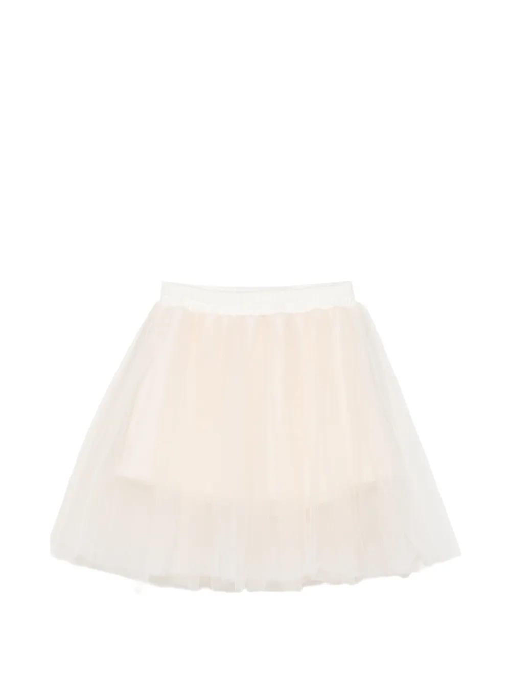 LALALU tulle-layered skirt - Toni neutri