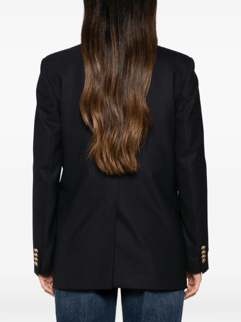 Tagliatore double-breasted peaked-lapel jacket Blauw