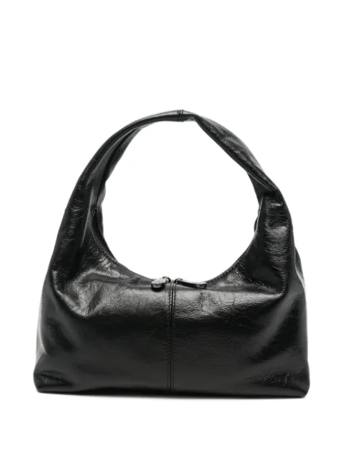 Ash Hazel crinkled-leather tote bag