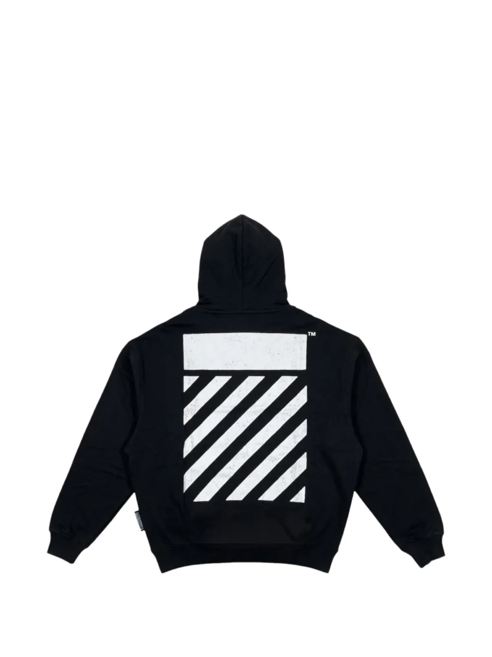 L ab c o Off-White L AB Core Diagonal hoodie Zwart