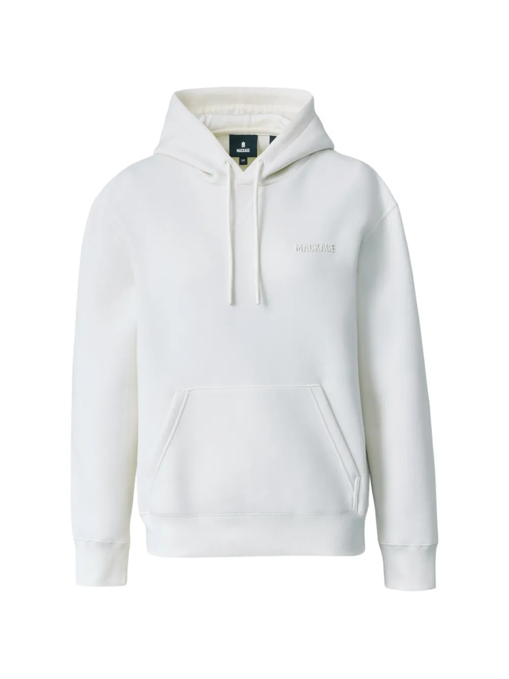 Mackage Zosia logo-embroidered hoodie - Bianco